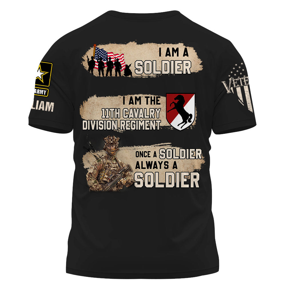 Once Soldier Always Soldier Personalized Shirt For Veterans K1702