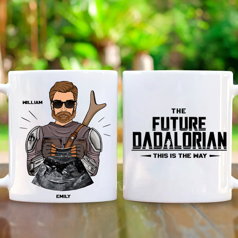 The Future Dadalorian Custom Mug Gift For New Dad