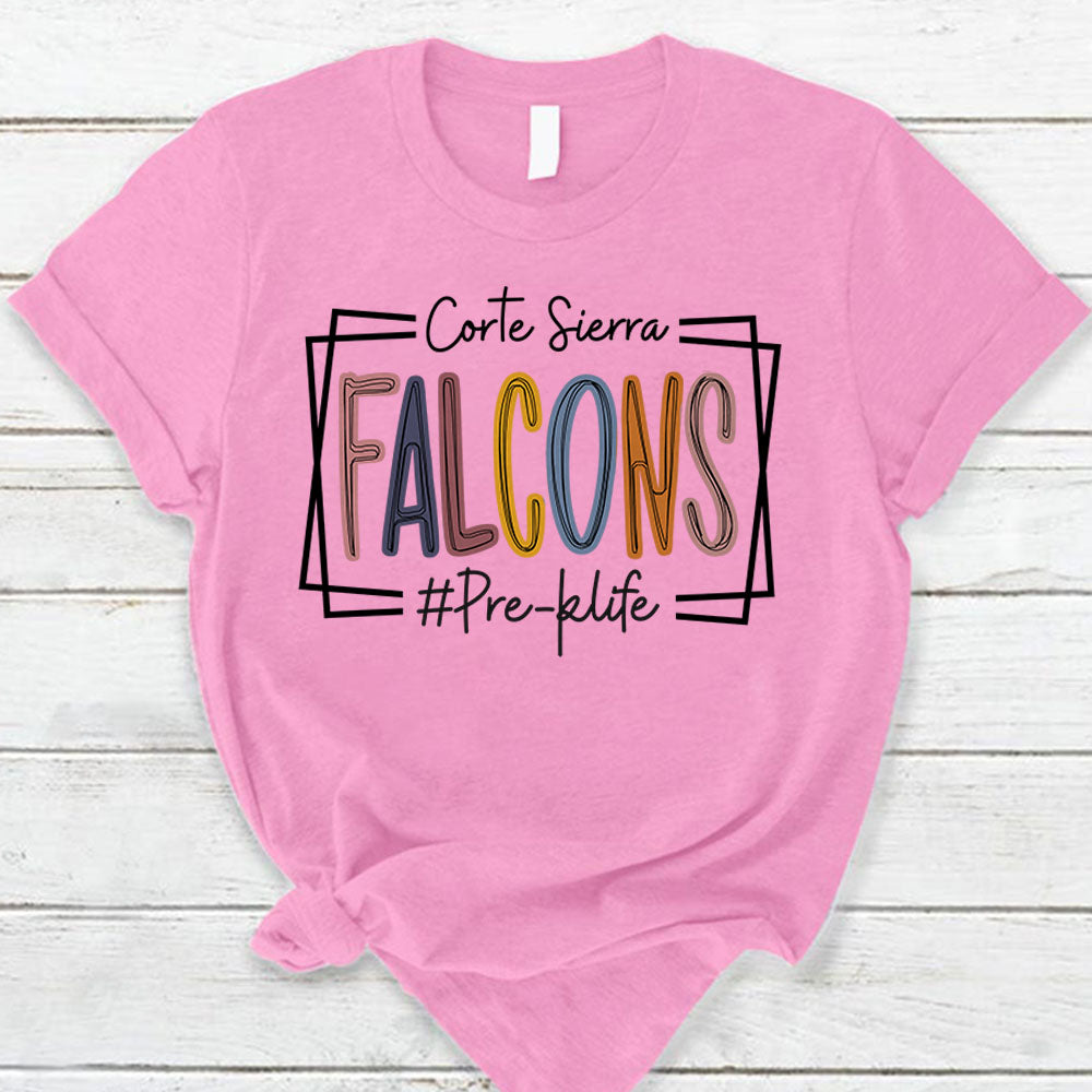 Personalized T-Shirt Falcons School Grade Level Teacher Shirt Hk10