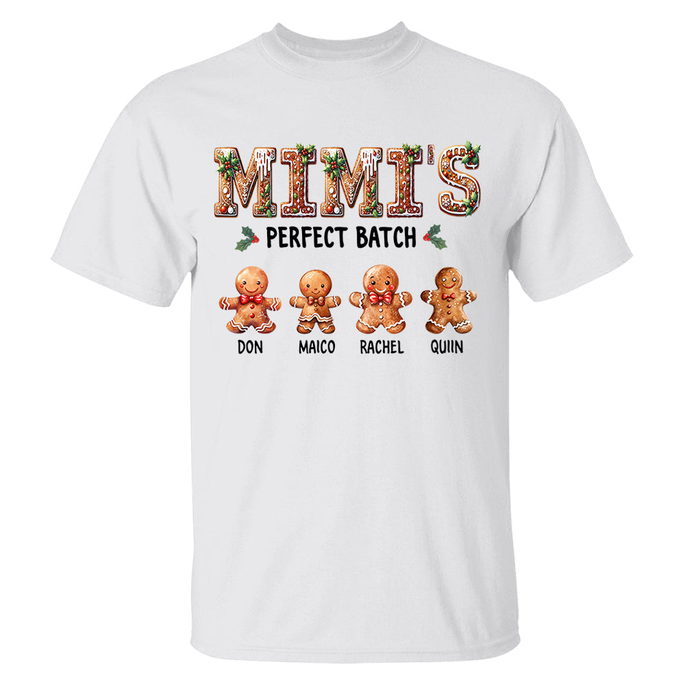 Mimi's Perfect Batch - Personalized Christmas Shirt For Grandma