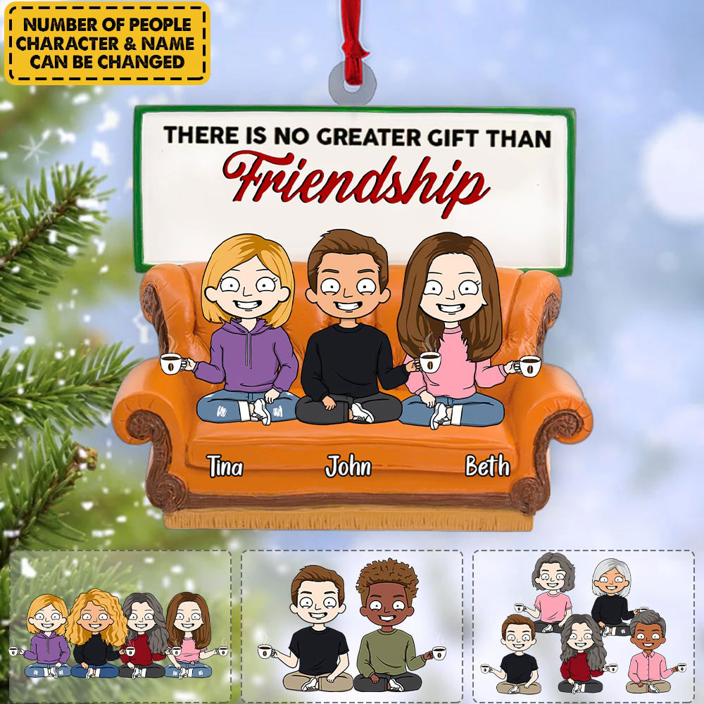 There Is No Greater Gift Than Friendship - Personalized Acrylic Ornament