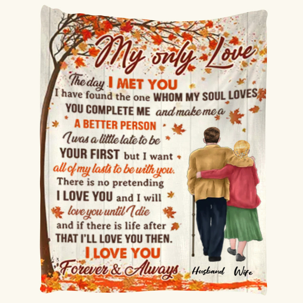 To My Wife The Day I Met You I Have Found The One Whom My Soul Loves Custom Blanket Gift For Wife